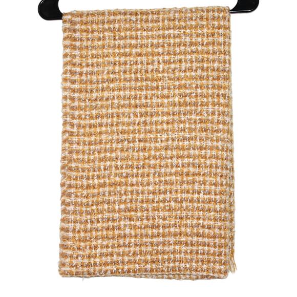 Mavi Jeans Yellow and Silver Knit Scarf Wrap - Picture 4 of 4